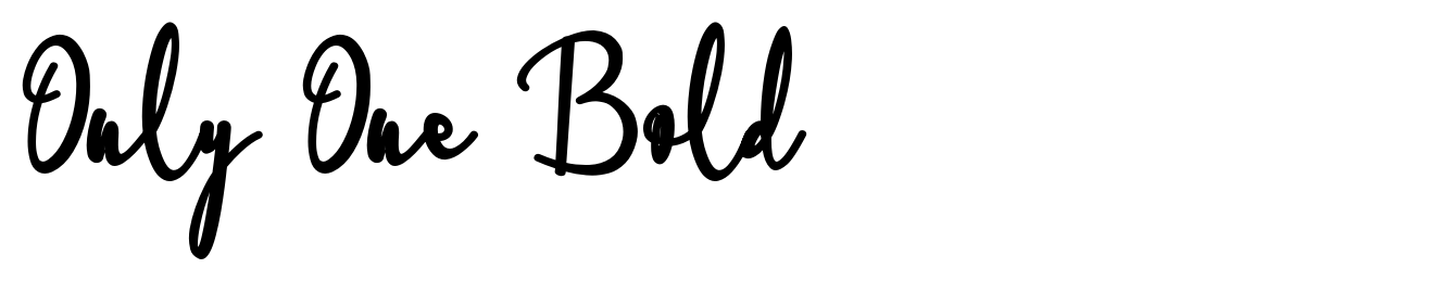 Only One Bold